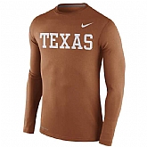 Texas Longhorns Nike Stadium Dri-FIT Touch Long Sleeve WEM Top - Tex Orange,baseball caps,new era cap wholesale,wholesale hats